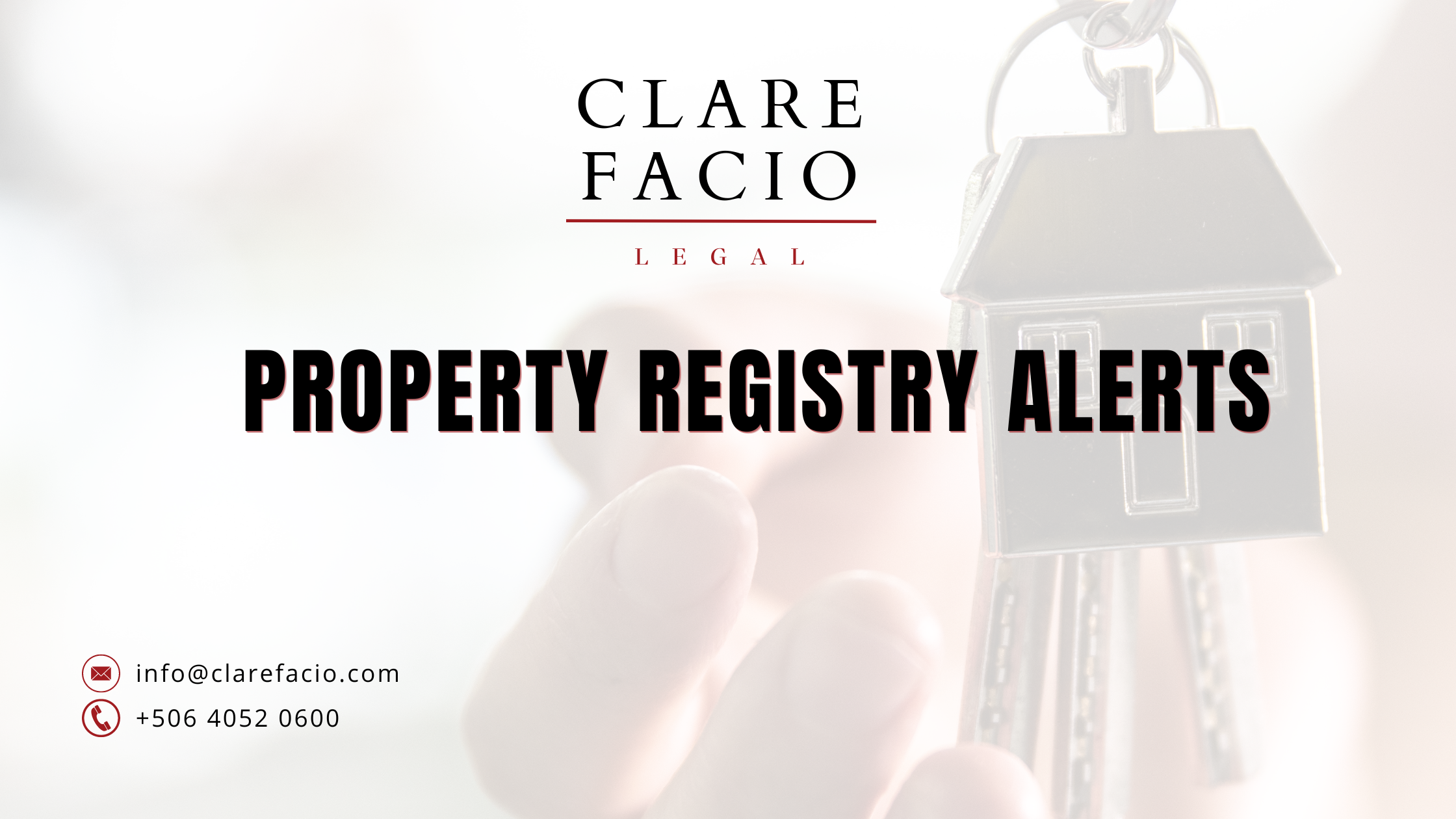 Clare Facio Legal launches its Property Registry Alerts Service.
